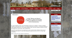 Desktop Screenshot of chateaudegermolles.fr